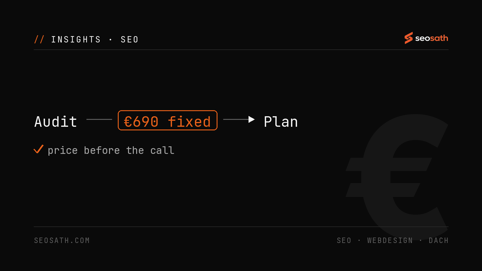 Price ranges for SEO audits from automated tool reports to enterprise audits - seosath